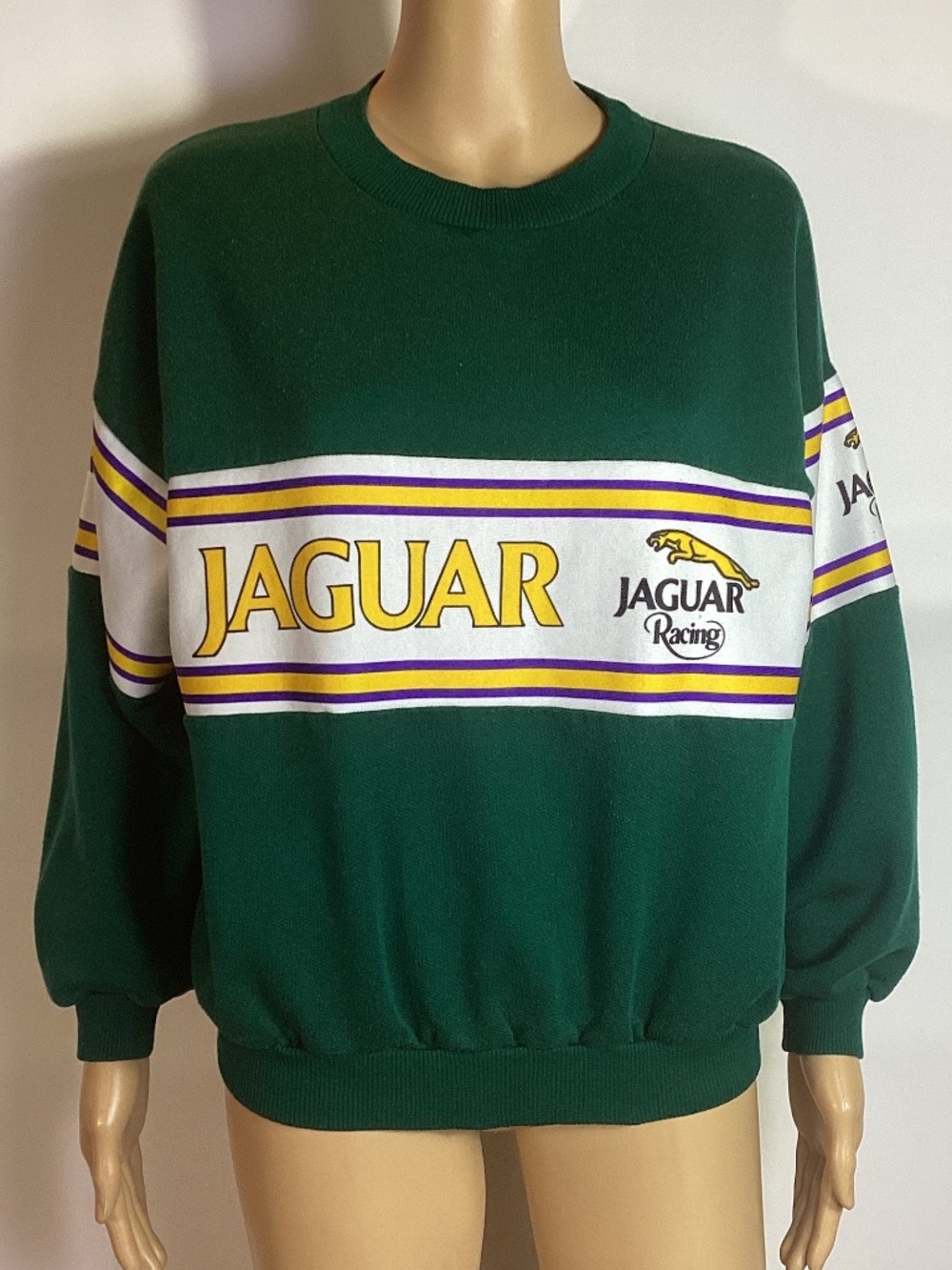 Vintage Jaguar Racing Crewneck Sweater Sz M